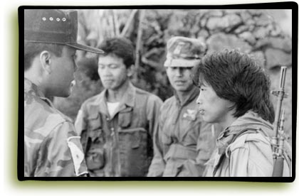 rebels meet soldiers, Philippines